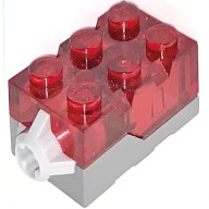 Lego svítící kostka, průhledná červená (4294909, 4666707, 6121786, 6225808)